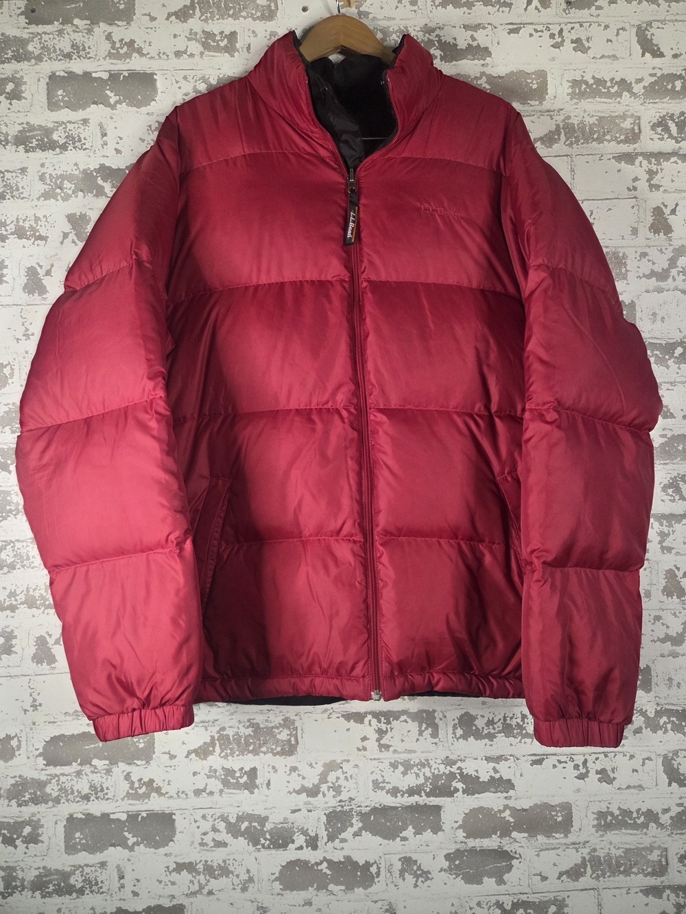Vintage LL Bean Reversible Down Puffer Jacket L T